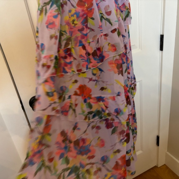 Floral Flouncy Feminine Teen Dress - Picture 6 of 7